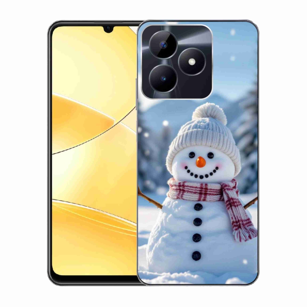 Gelový kryt mmCase na Realme C51/C53 - sněhulák 3