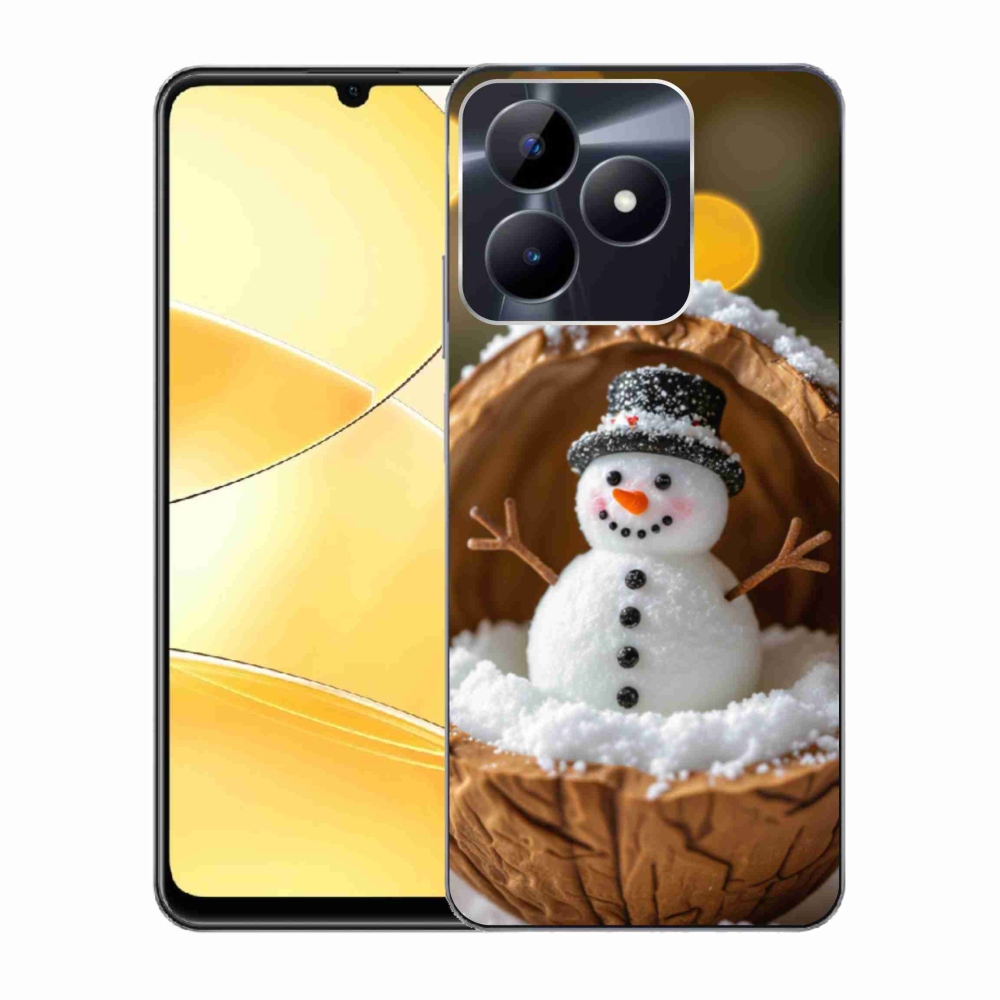 Gelový kryt mmCase na Realme C51/C53 - sněhulák 4