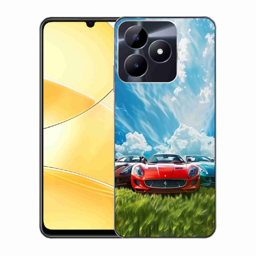 Gelový kryt mmCase na Realme C51/C53 - sportovní vozy