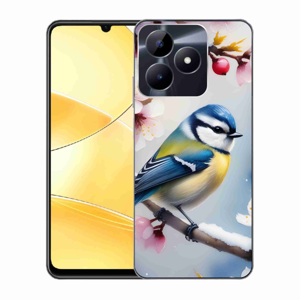 Gelový kryt mmCase na Realme C51/C53 - sýkorka