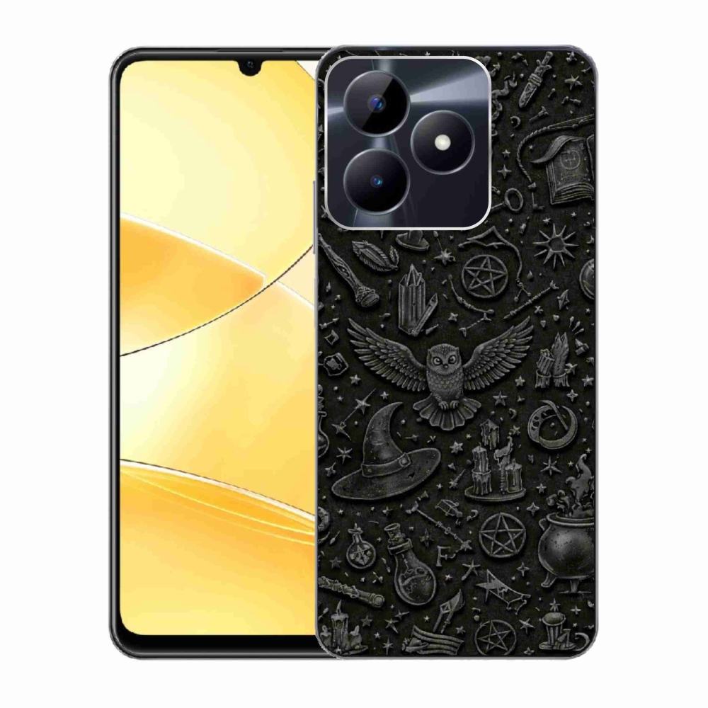 Gelový kryt mmCase na Realme C51/C53 - tmavý magický svět