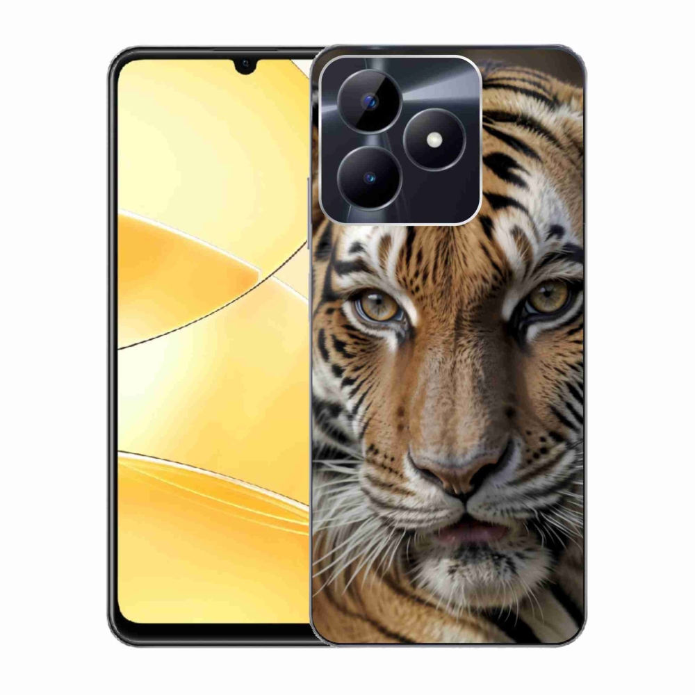 Gelový kryt mmCase na Realme C51/C53 - tygří pohled