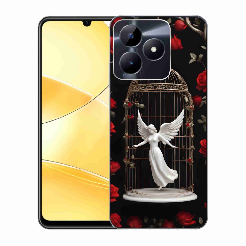 Gelový kryt mmCase na Realme C51/C53 - uvězněný anděl