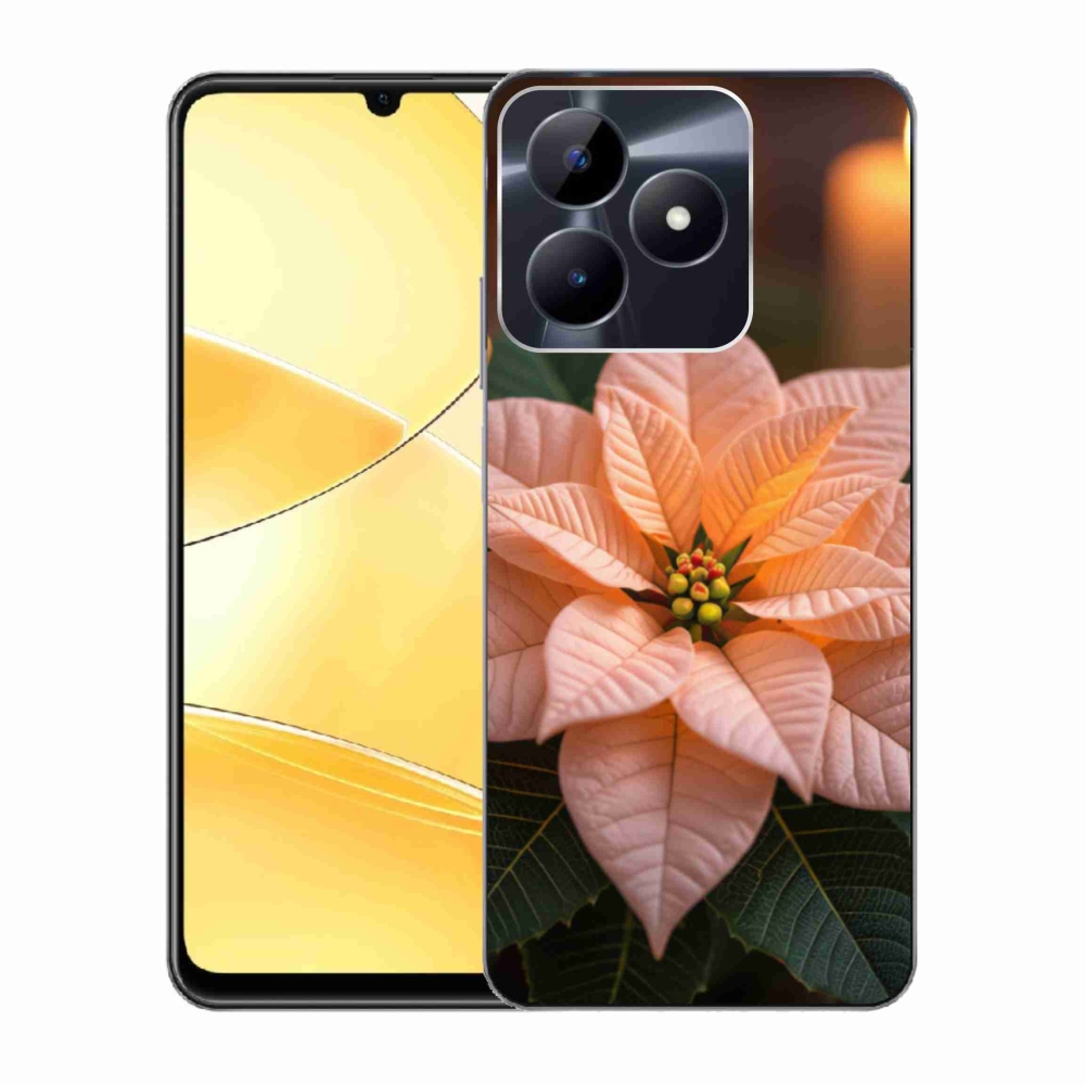Gelový kryt mmCase na Realme C51/C53 - vánoční hvězda