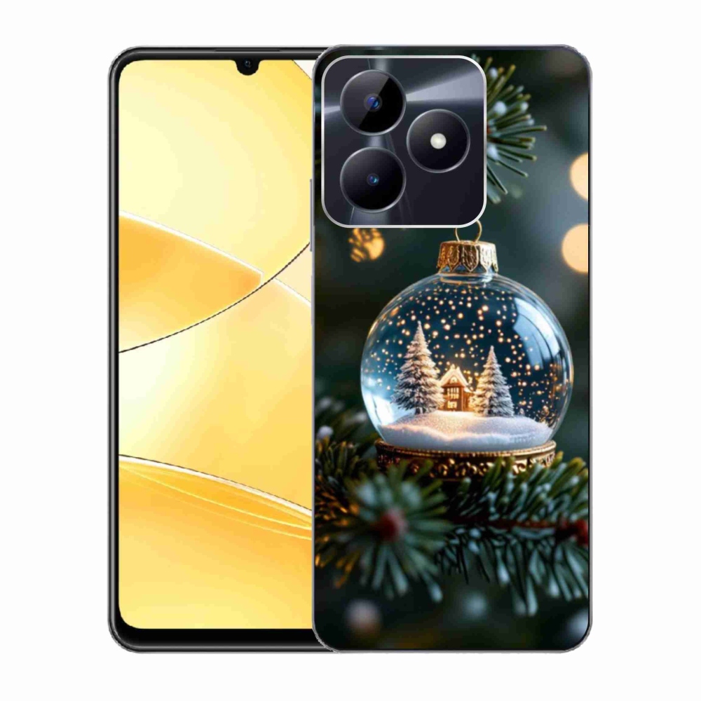 Gelový kryt mmCase na Realme C51/C53 - vánoční koule 2