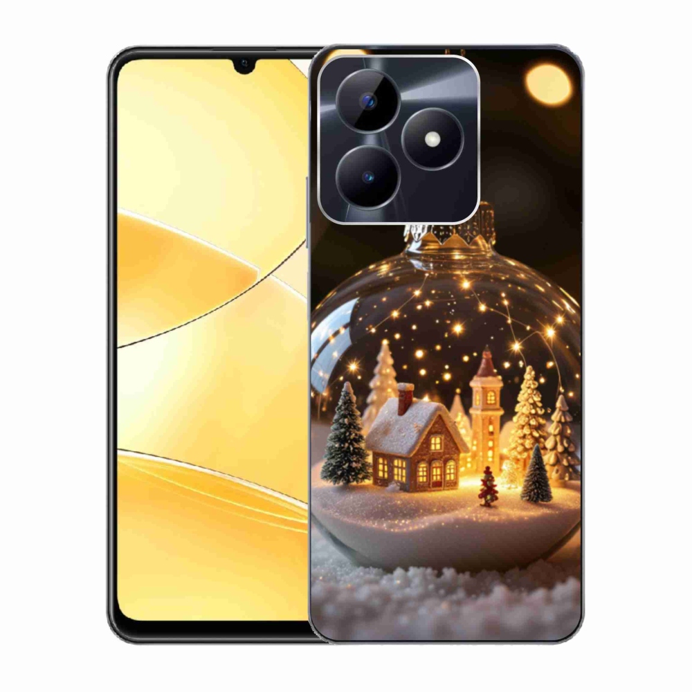 Gelový kryt mmCase na Realme C51/C53 - vánoční koule 3