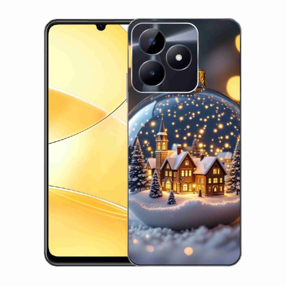 Gelový kryt mmCase na Realme C51/C53 - vánoční koule 4