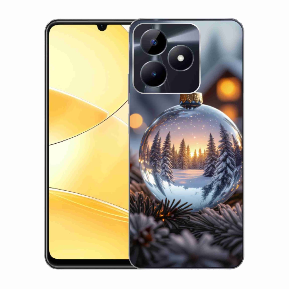 Gelový kryt mmCase na Realme C51/C53 - vánoční ozdoba