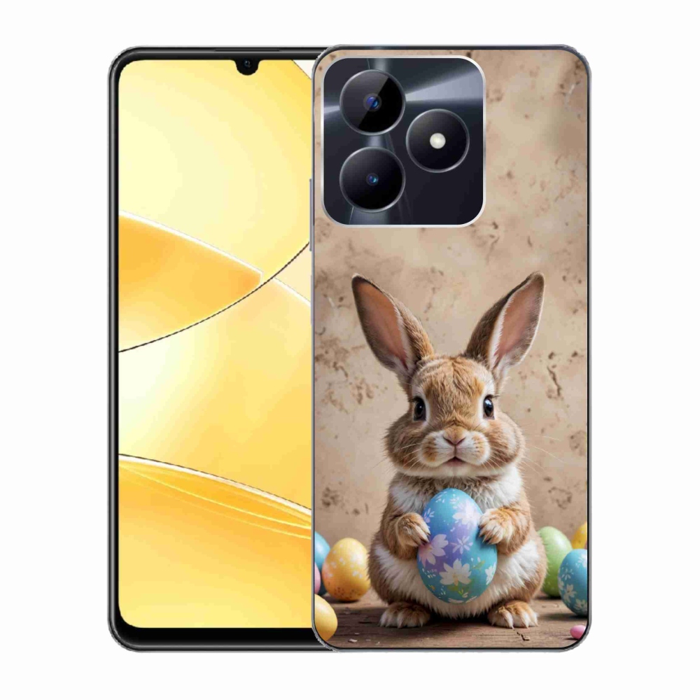 Gelový kryt mmCase na Realme C51/C53 - velikonoční králíček