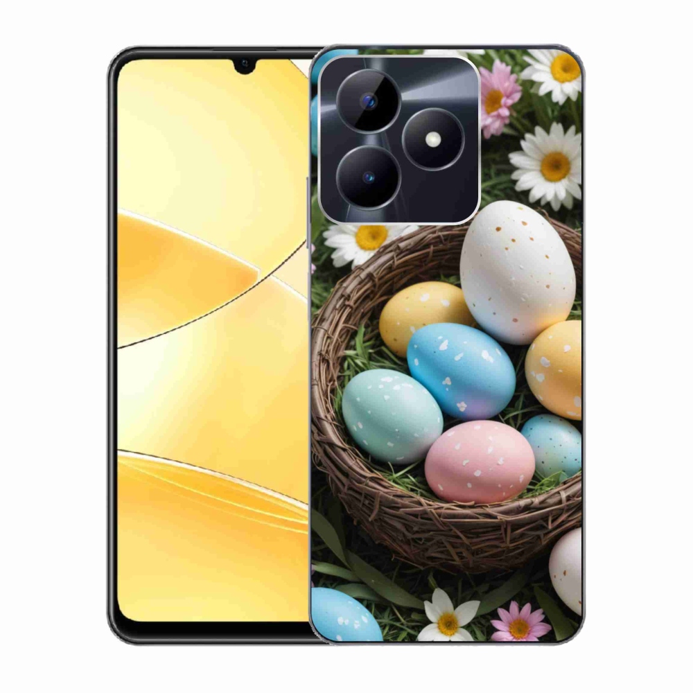 Gelový kryt mmCase na Realme C51/C53 - velikonoční vajíčka 2