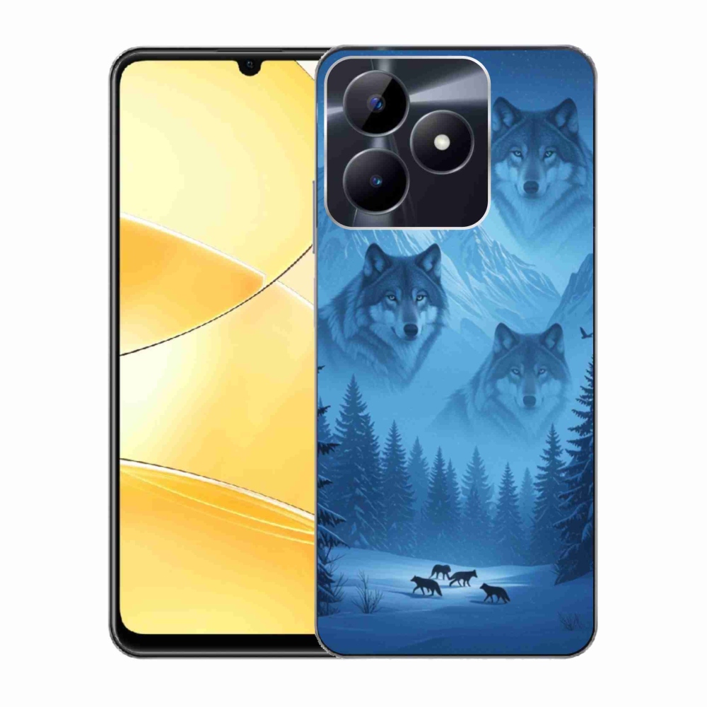 Gelový kryt mmCase na Realme C51/C53 - vlčí smečka