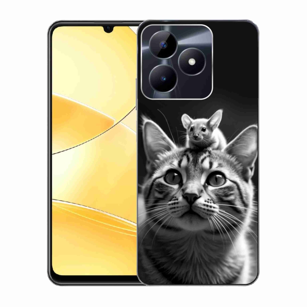 Gelový kryt mmCase na Realme C51/C53 - zvířecí přátelství 2