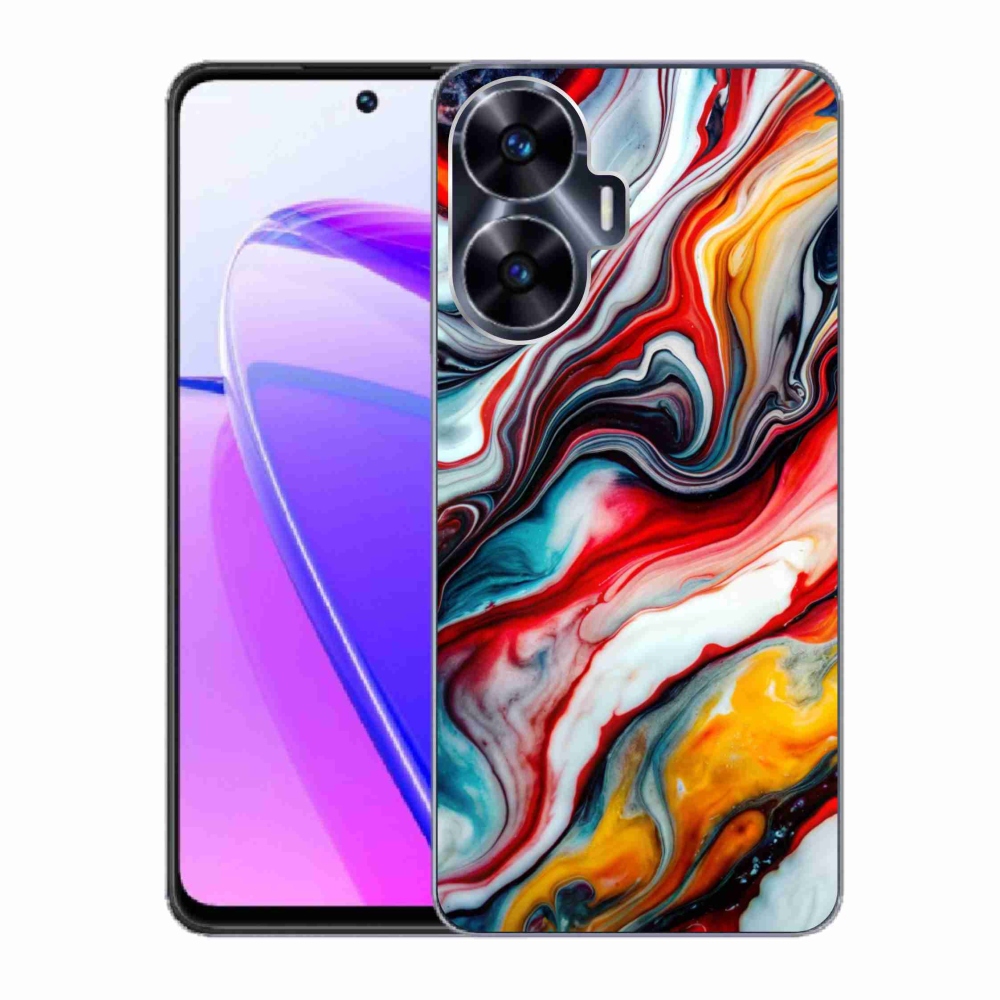 Gelový kryt mmCase na Realme C55 - abstraktní motiv 35
