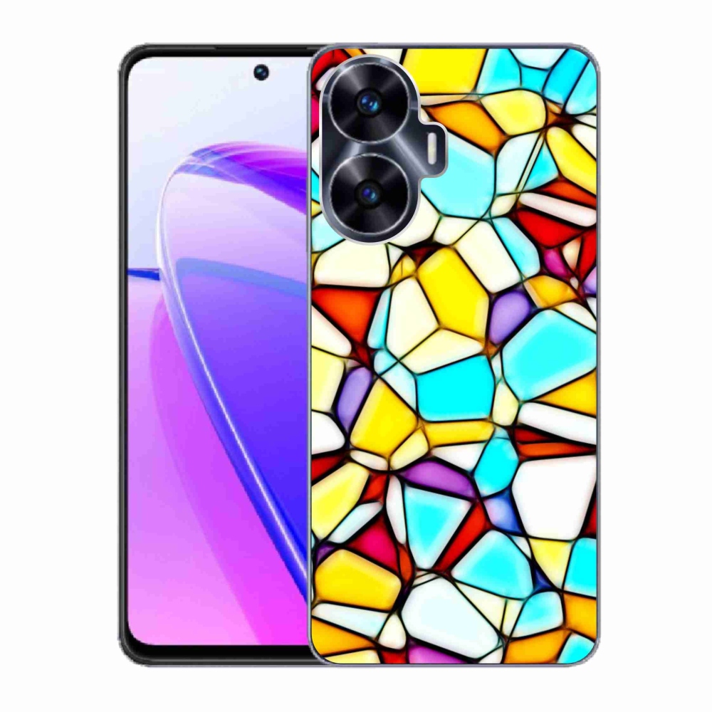 Gelový kryt mmCase na Realme C55 - abstraktní motiv 40