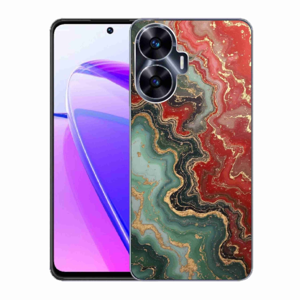 Gelový kryt mmCase na Realme C55 - abstraktní motiv 55