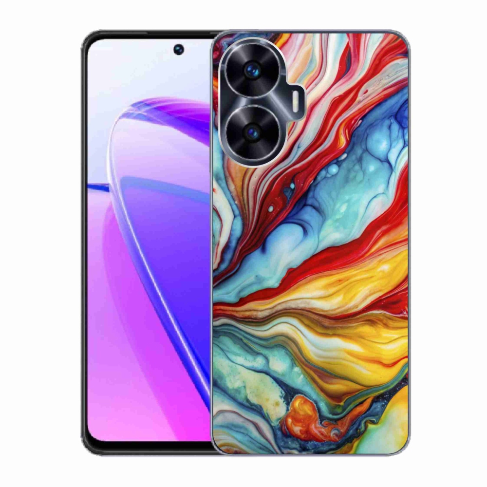 Gelový kryt mmCase na Realme C55 - abstraktní motiv 58