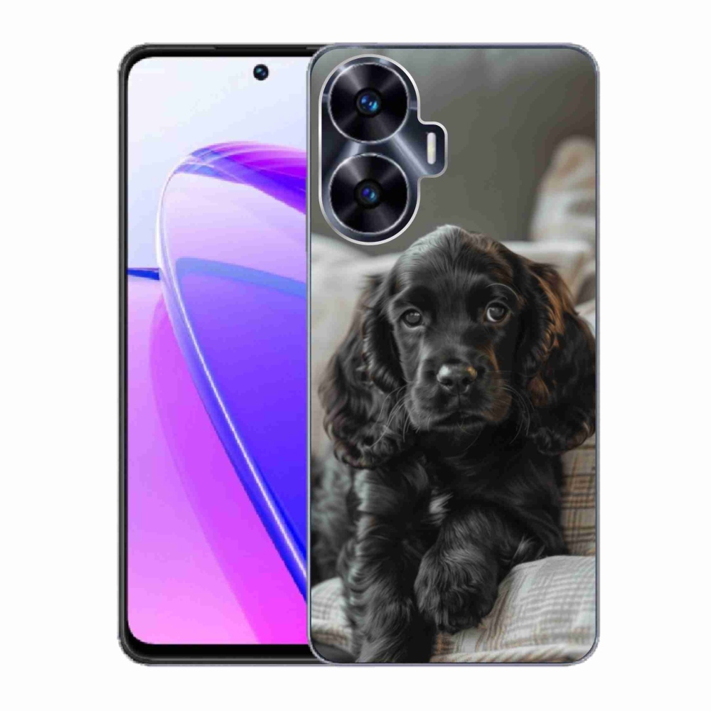 Gelový kryt mmCase na Realme C55 - anglický kokršpaněl