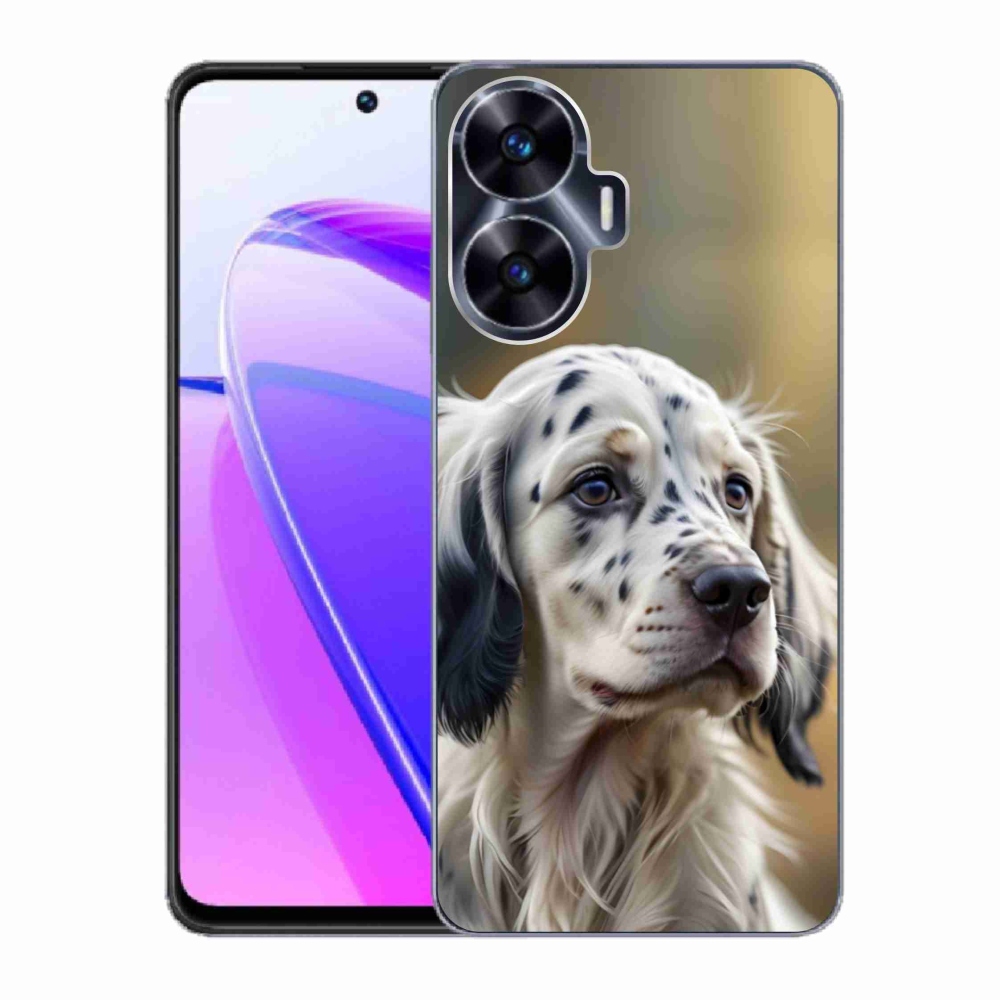 Gelový kryt mmCase na Realme C55 - anglický setr