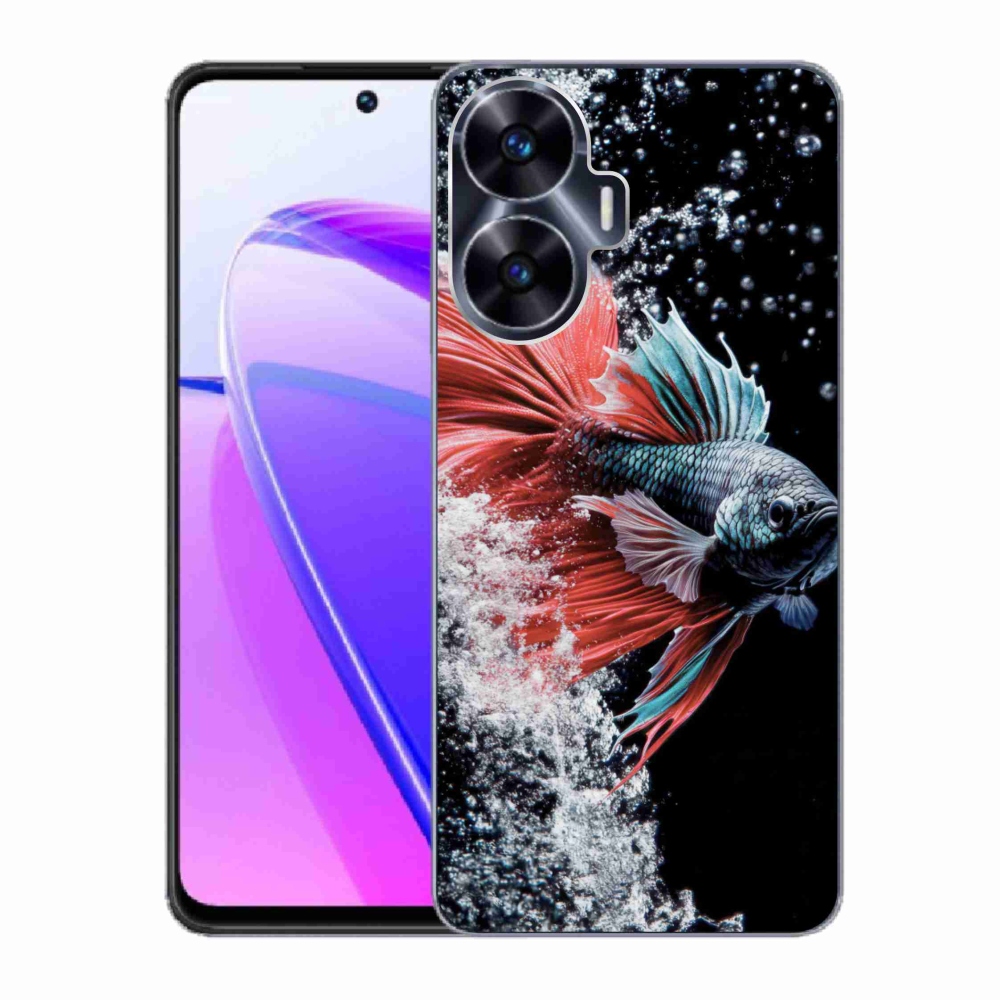 Gelový kryt mmCase na Realme C55 - bojovnice pestrá