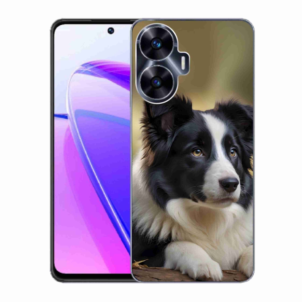 Gelový kryt mmCase na Realme C55 - border kolie 2