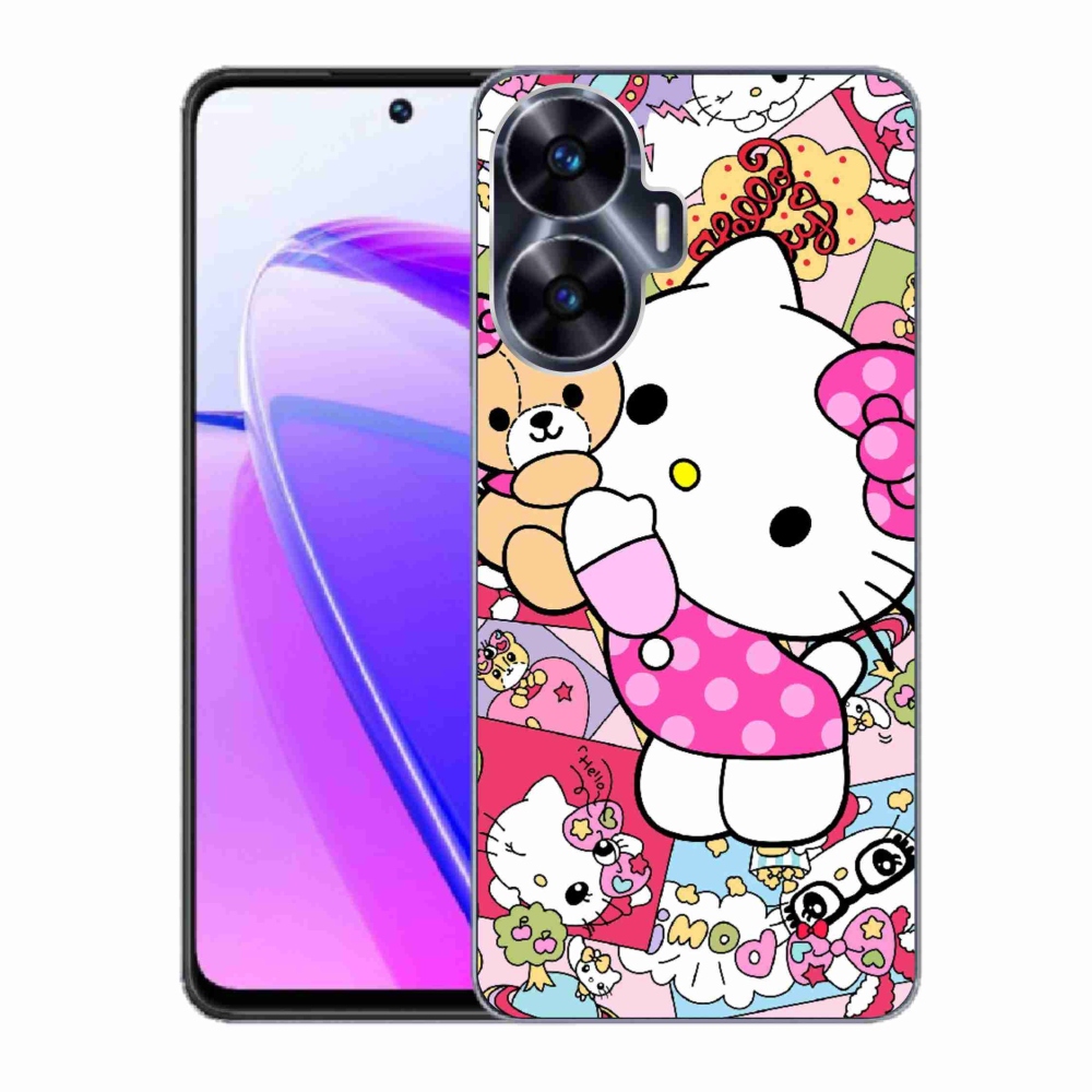 Gelový kryt mmCase na Realme C55 - cute kitty