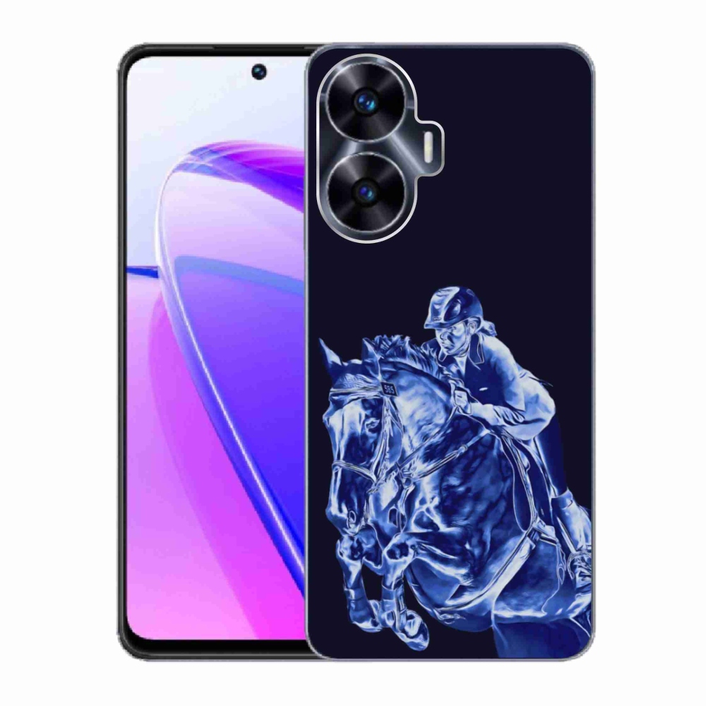 Gelový kryt mmCase na Realme C55 - dostihový kůň