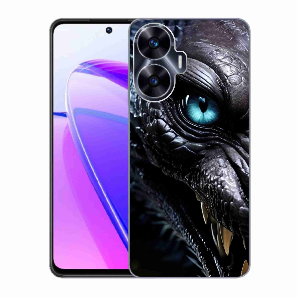 Gelový kryt mmCase na Realme C55 - dračí pohled