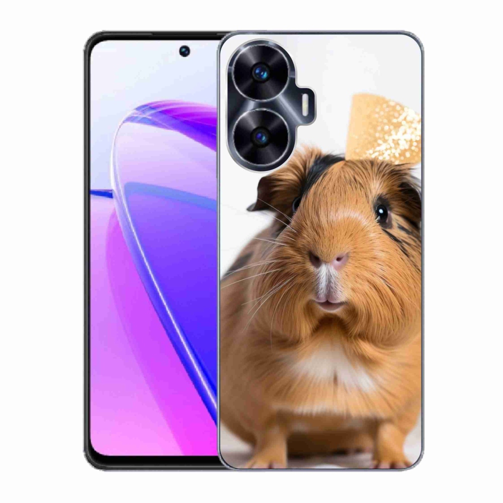 Gelový kryt mmCase na Realme C55 - hnědé morče