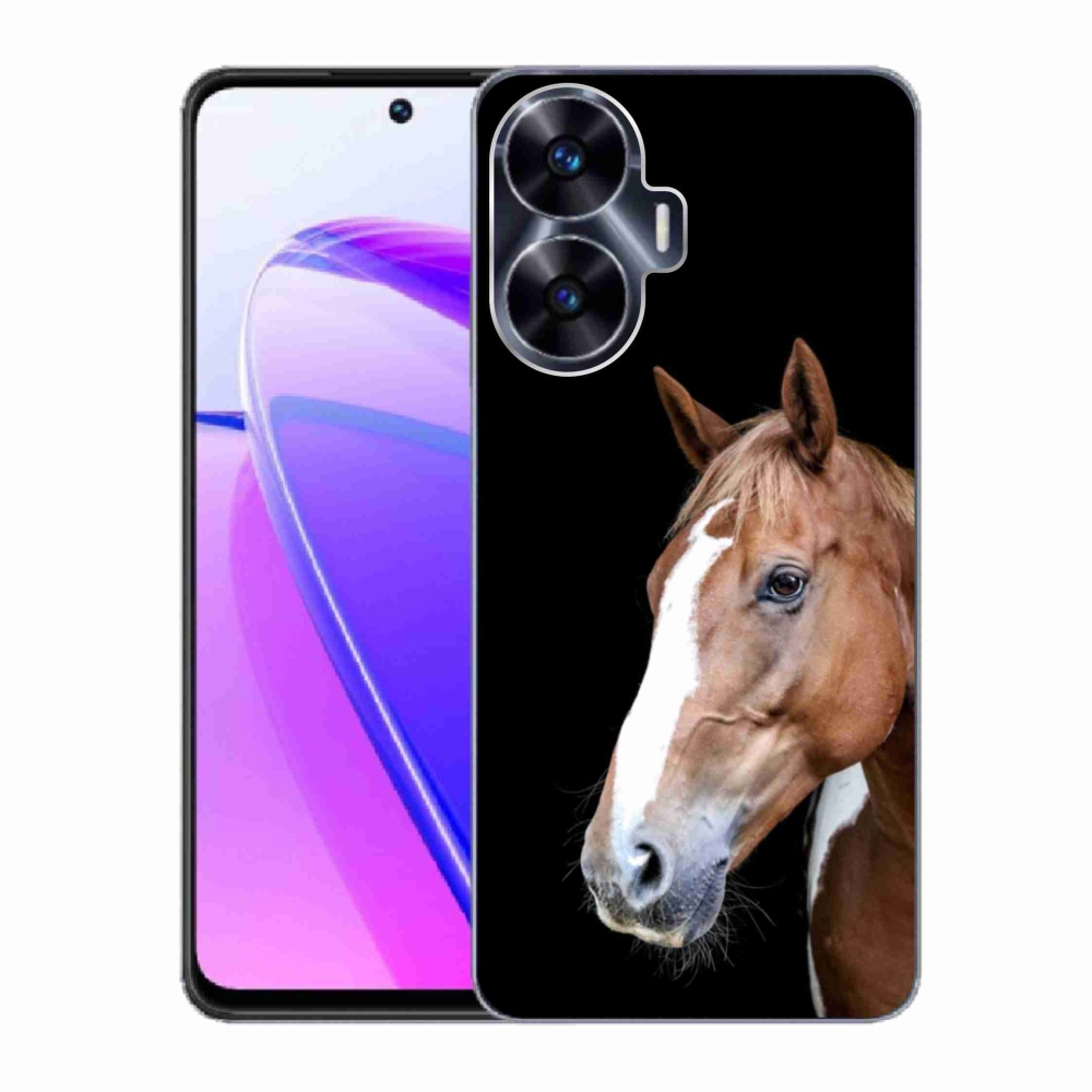 Gelový kryt mmCase na Realme C55 - hnědý kůň 3