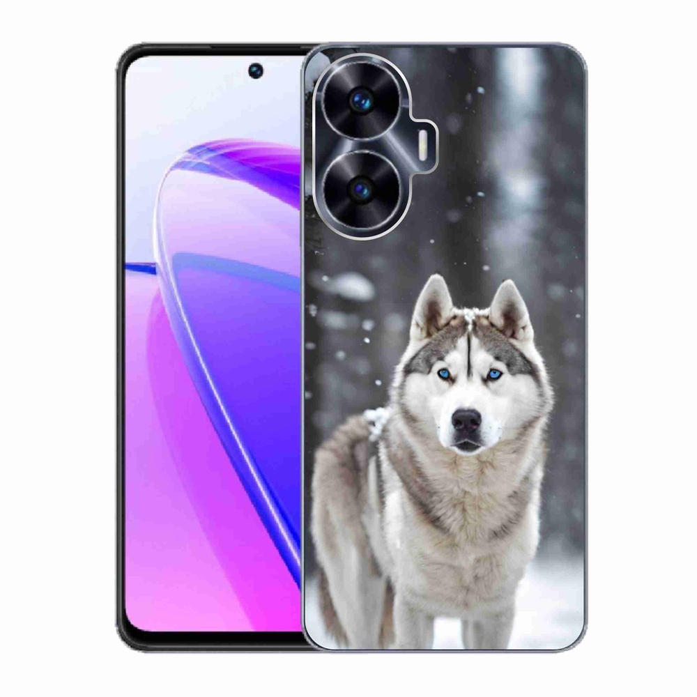 Gelový kryt mmCase na Realme C55 - husky 2
