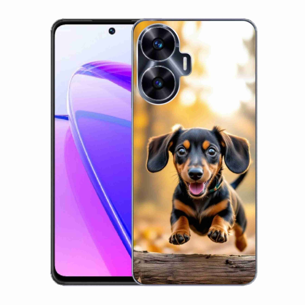 Gelový kryt mmCase na Realme C55 - jezevčík 2