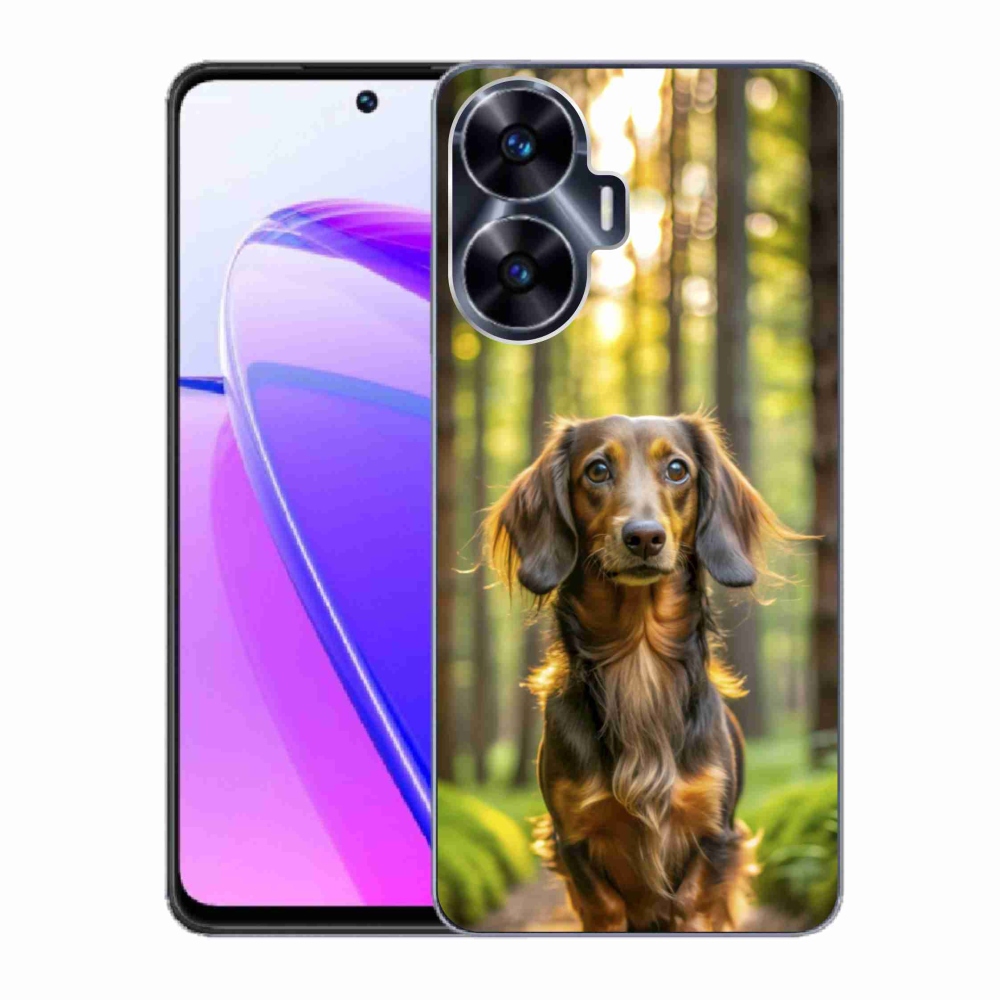 Gelový kryt mmCase na Realme C55 - jezevčík 4