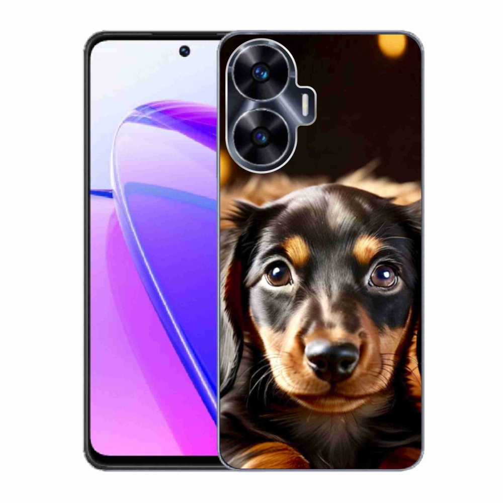 Gelový kryt mmCase na Realme C55 - jezevčík