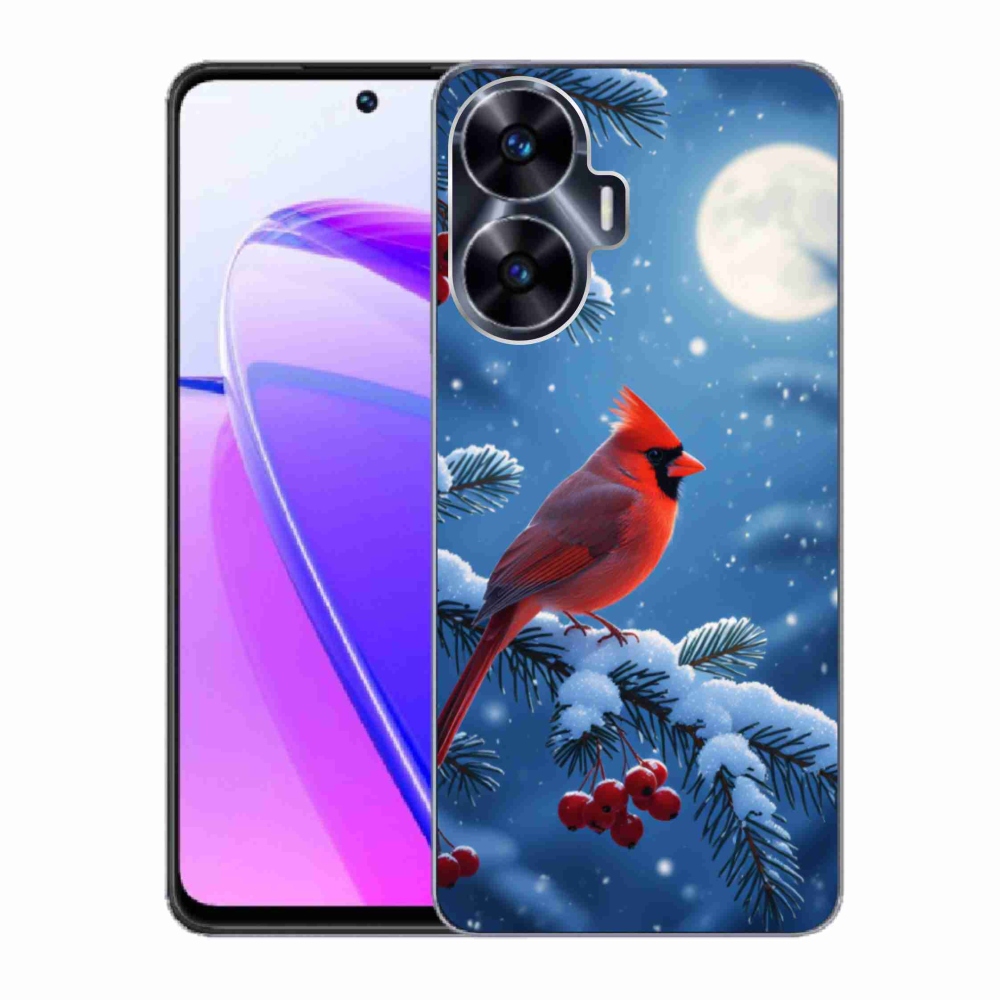Gelový kryt mmCase na Realme C55 - kardinál červený