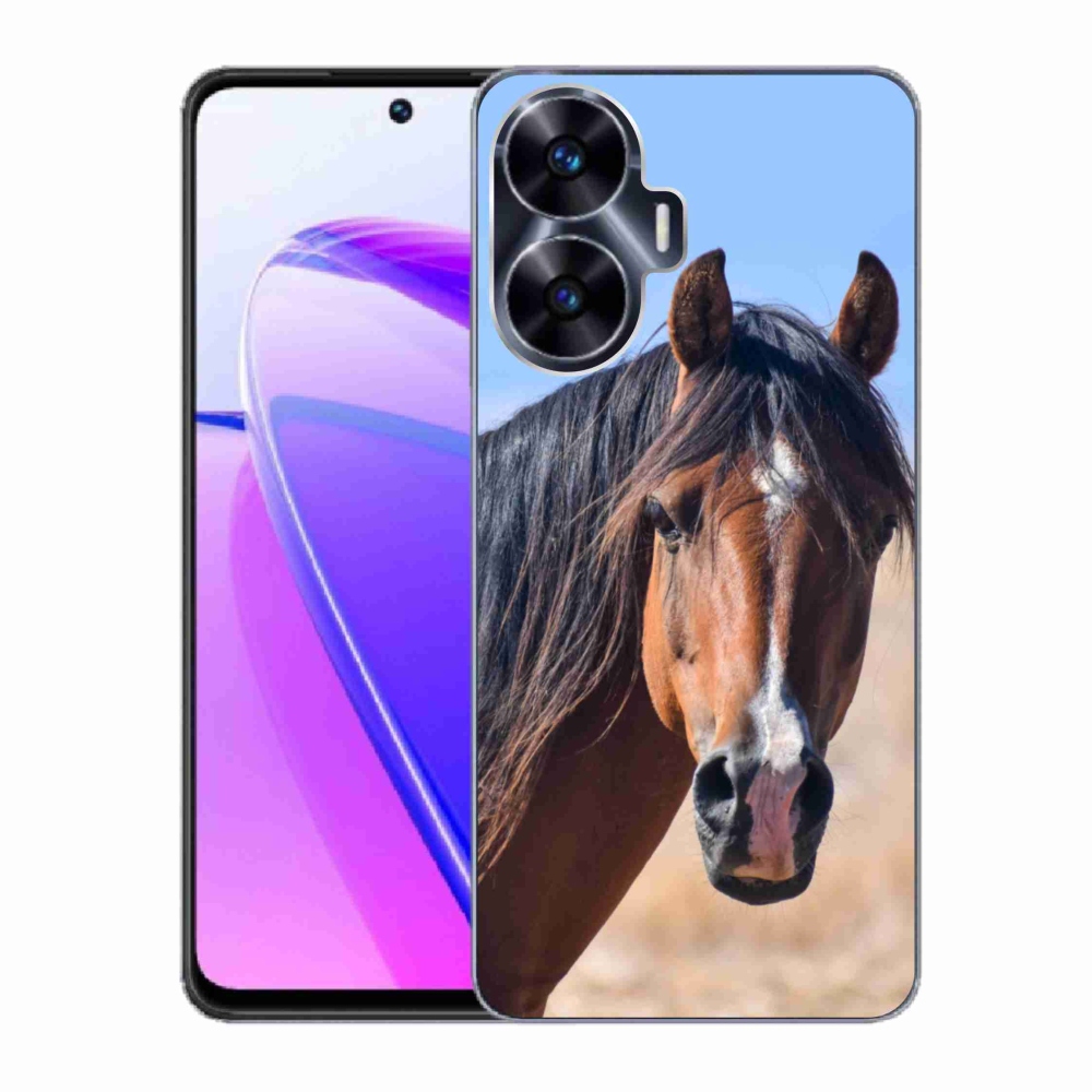 Gelový kryt mmCase na Realme C55 - klidný kůň