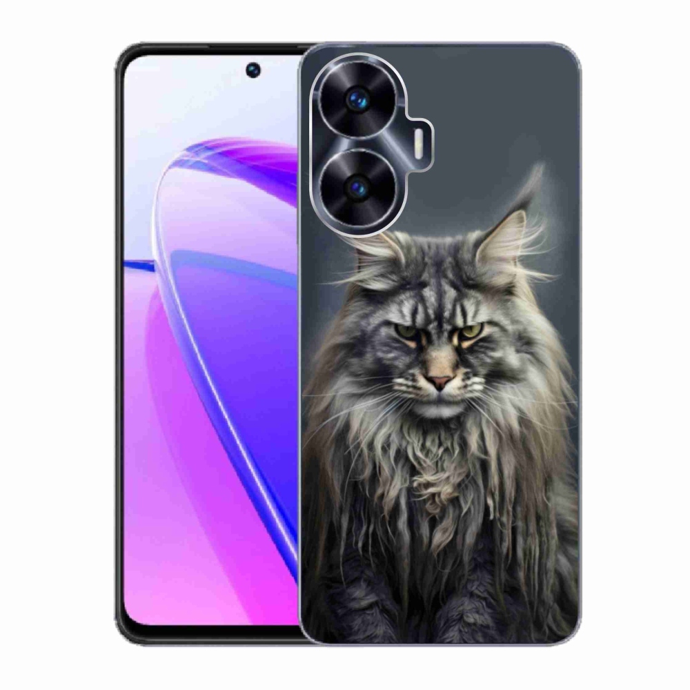 Gelový kryt mmCase na Realme C55 - kočíčí pohled 4