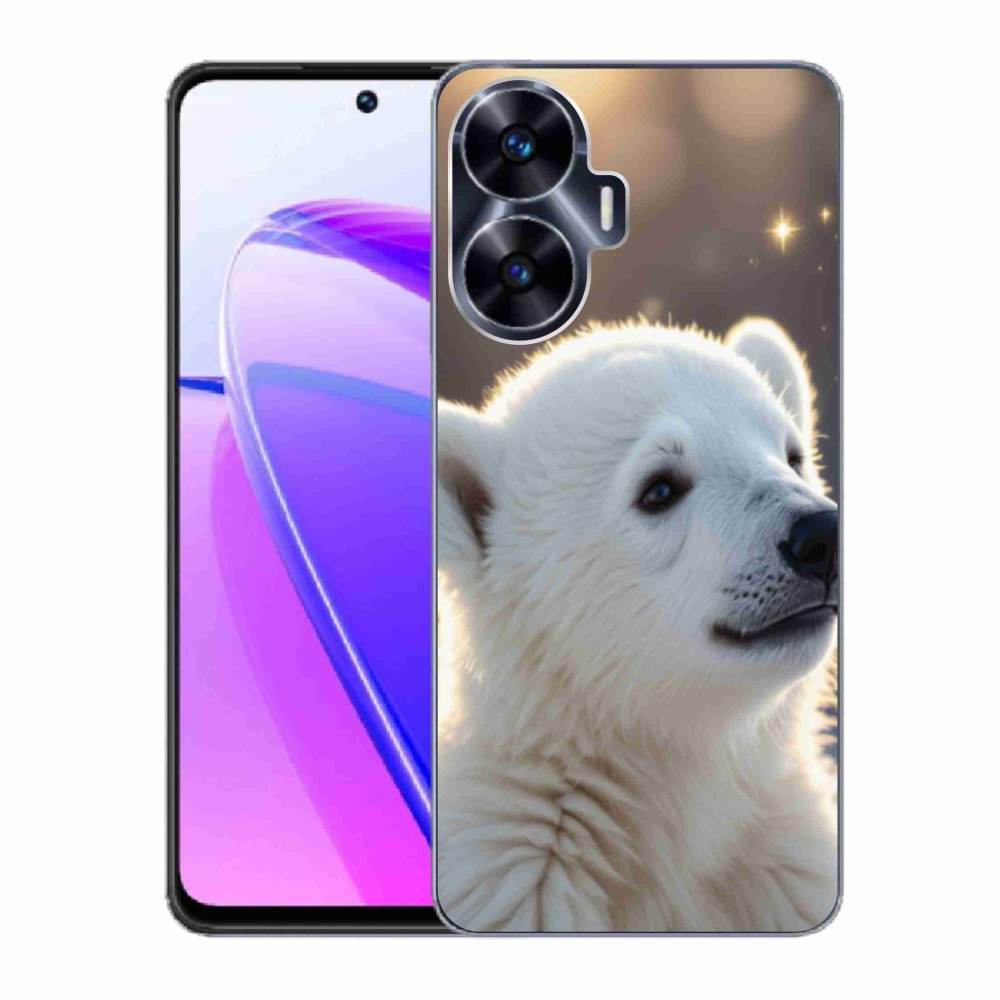 Gelový kryt mmCase na Realme C55 - lední medvěd