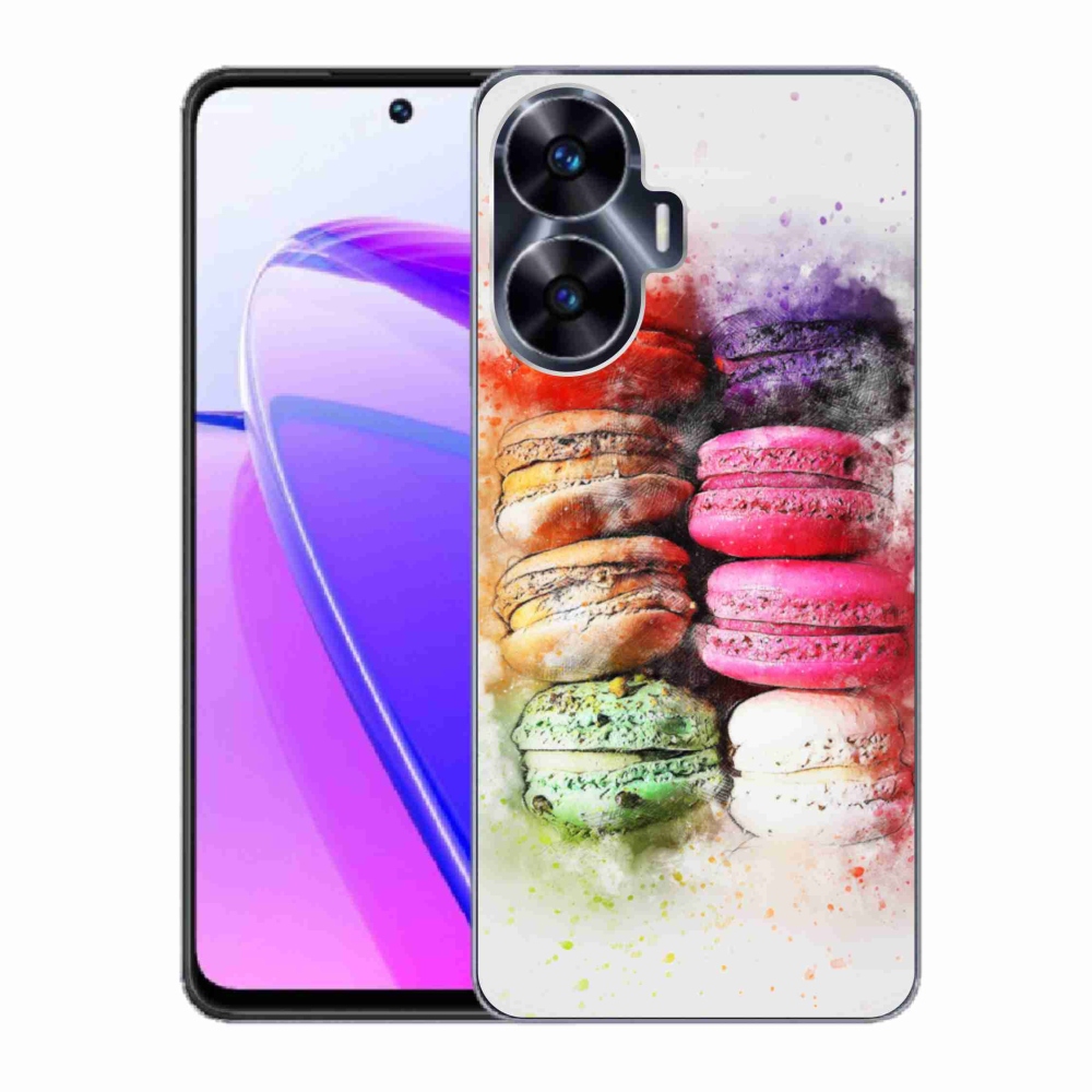 Gelový kryt mmCase na Realme C55 - makrónky