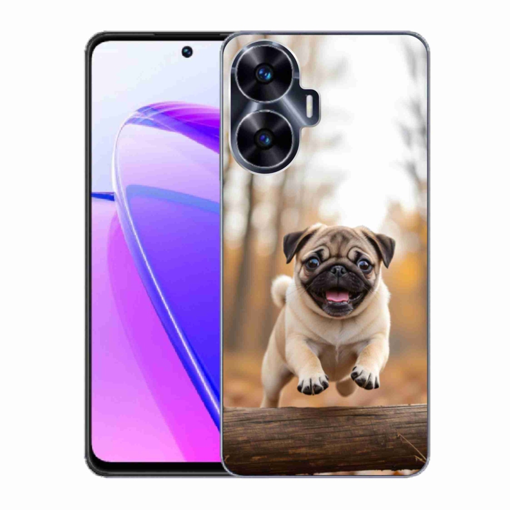 Gelový kryt mmCase na Realme C55 - mops 2