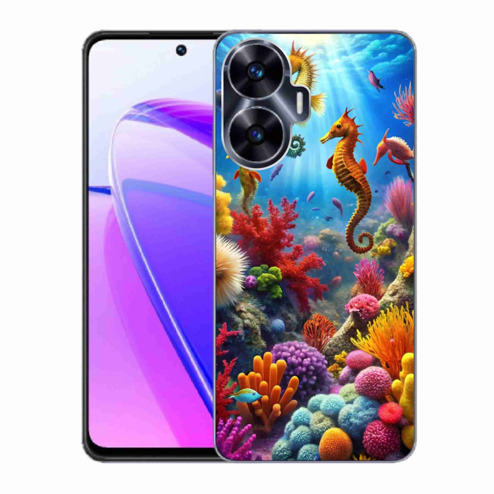 Gelový kryt mmCase na Realme C55 - mořský svět 3