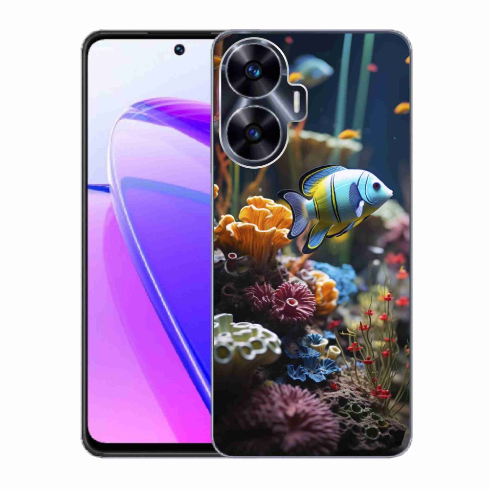 Gelový kryt mmCase na Realme C55 - mořský svět 5