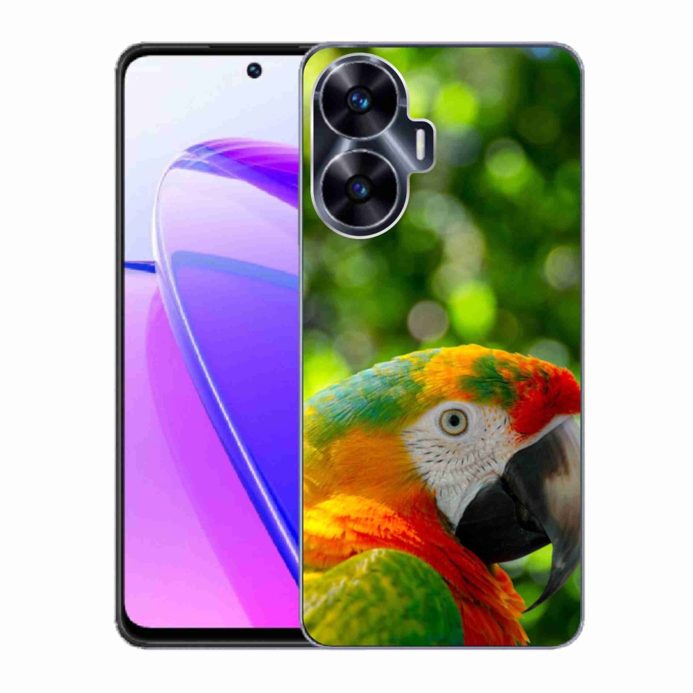 Gelový kryt mmCase na Realme C55 - papoušek ara 3