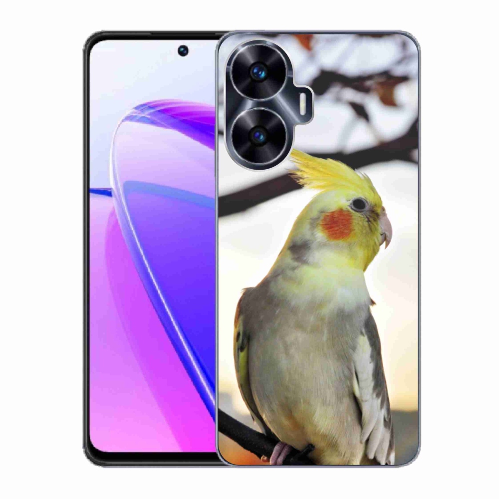 Gelový kryt mmCase na Realme C55 - papoušek korela