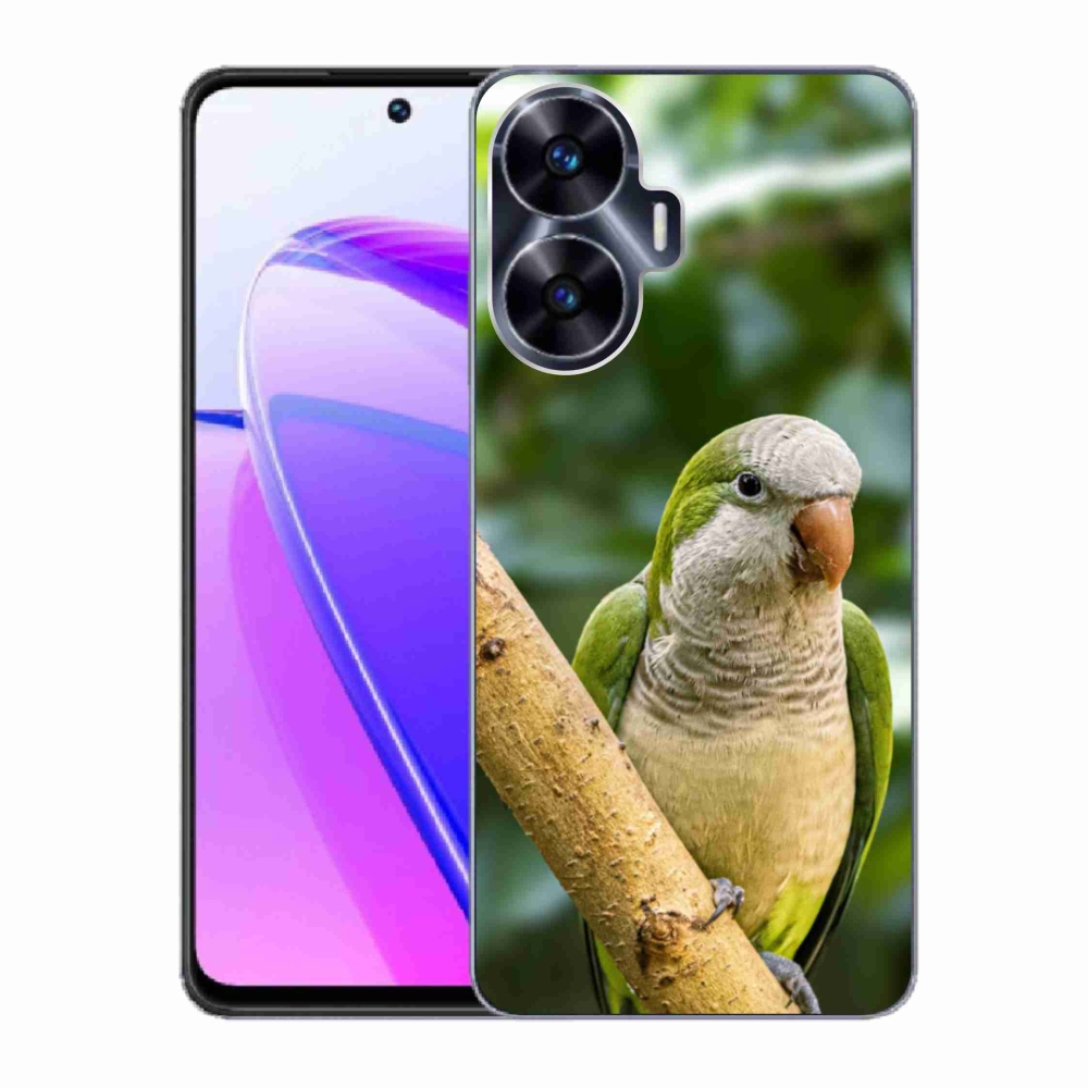 Gelový kryt mmCase na Realme C55 - papoušek mníšek