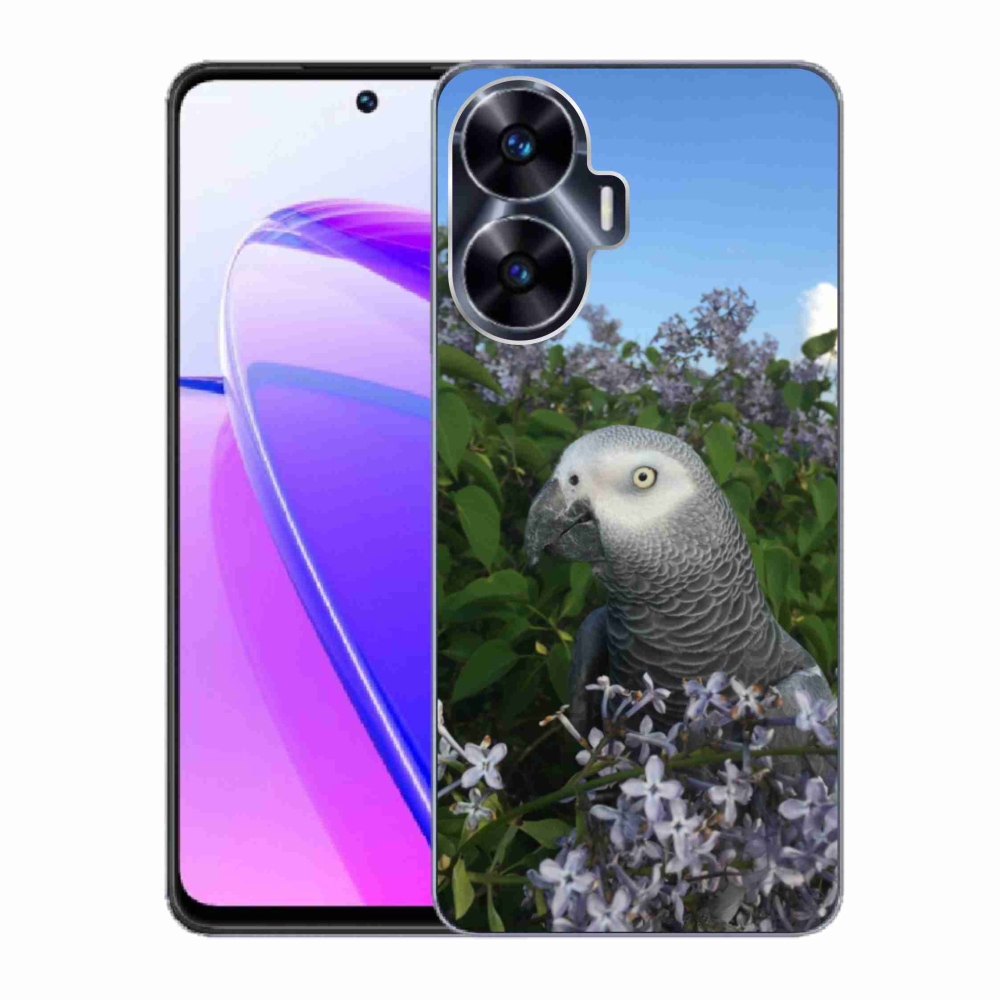 Gelový kryt mmCase na Realme C55 - papoušek žako