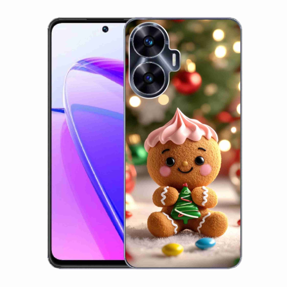 Gelový kryt mmCase na Realme C55 - perníček