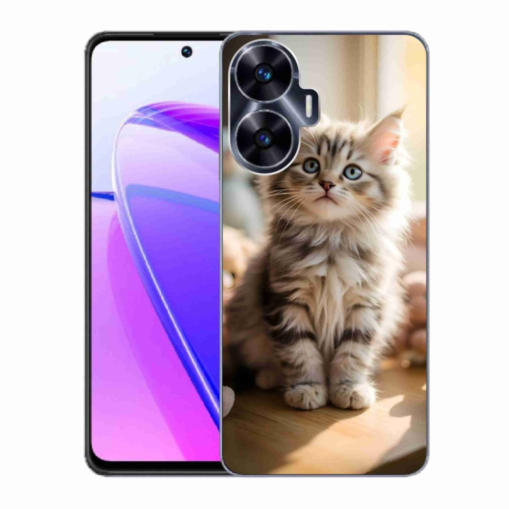 Gelový kryt mmCase na Realme C55 - roztomilé kotě 10