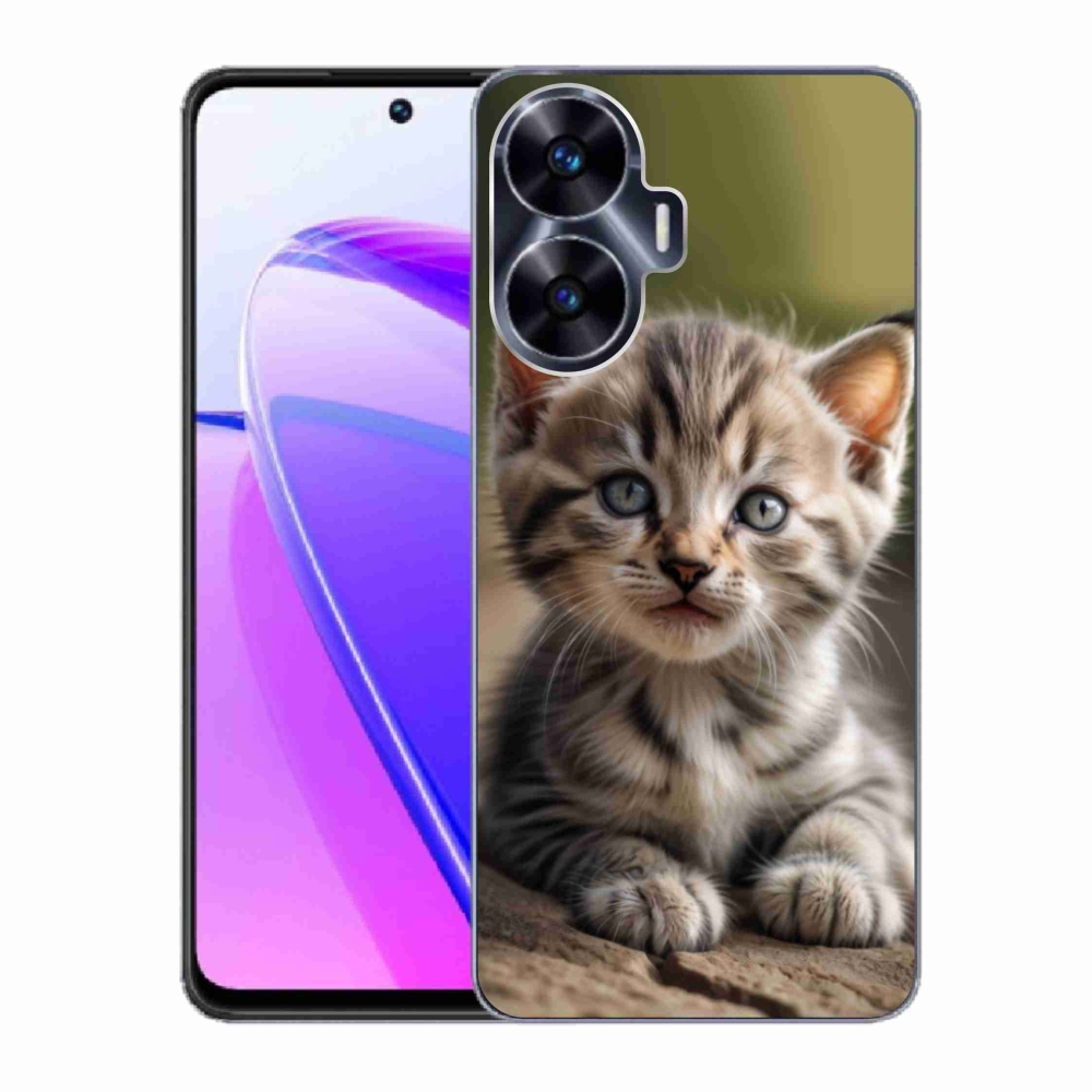 Gelový kryt mmCase na Realme C55 - roztomilé kotě 9