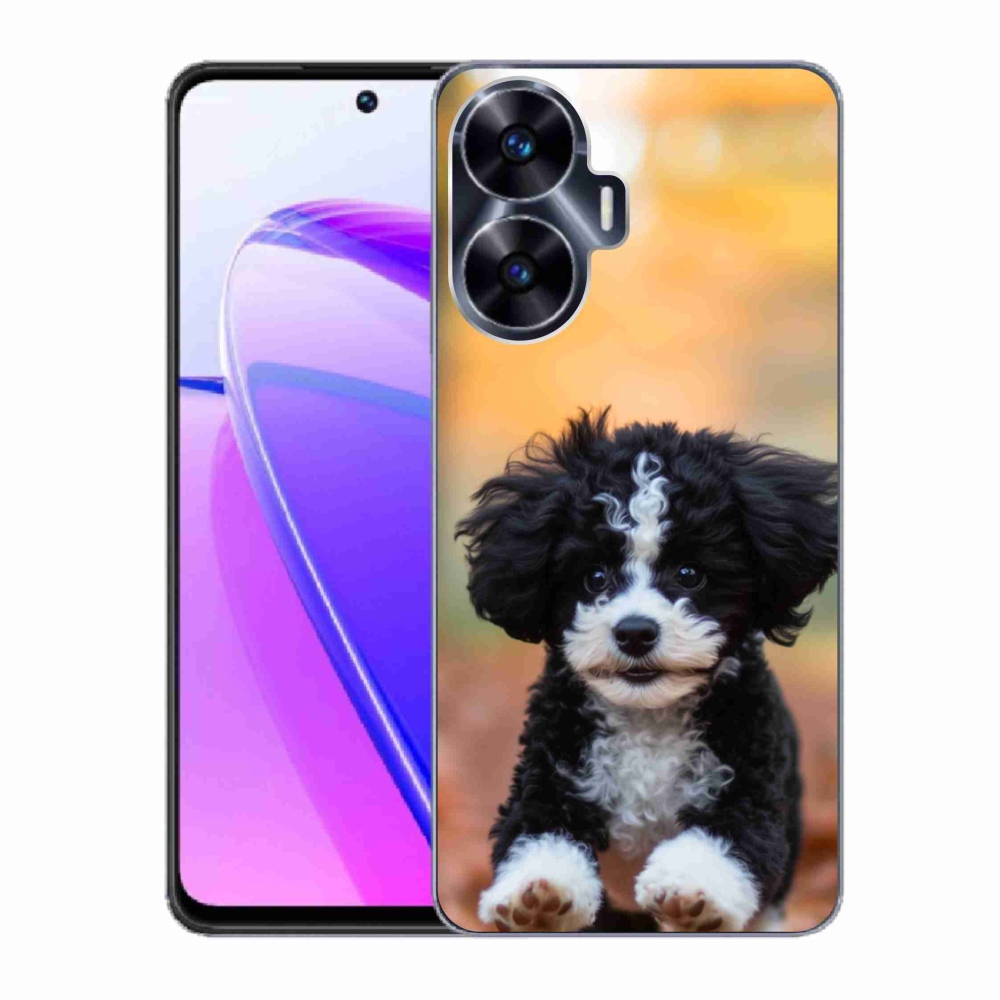 Gelový kryt mmCase na Realme C55 - roztomilé štěně 2