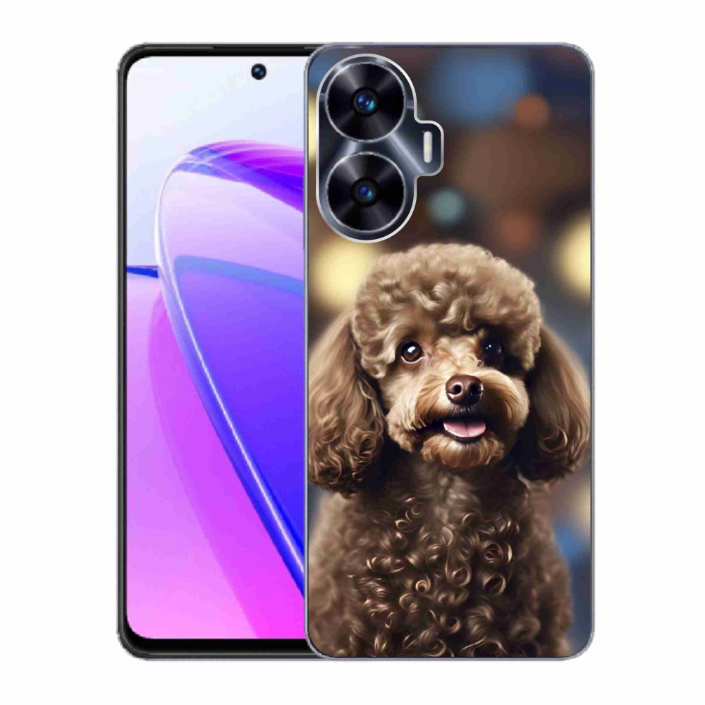 Gelový kryt mmCase na Realme C55 - roztomilý pudl